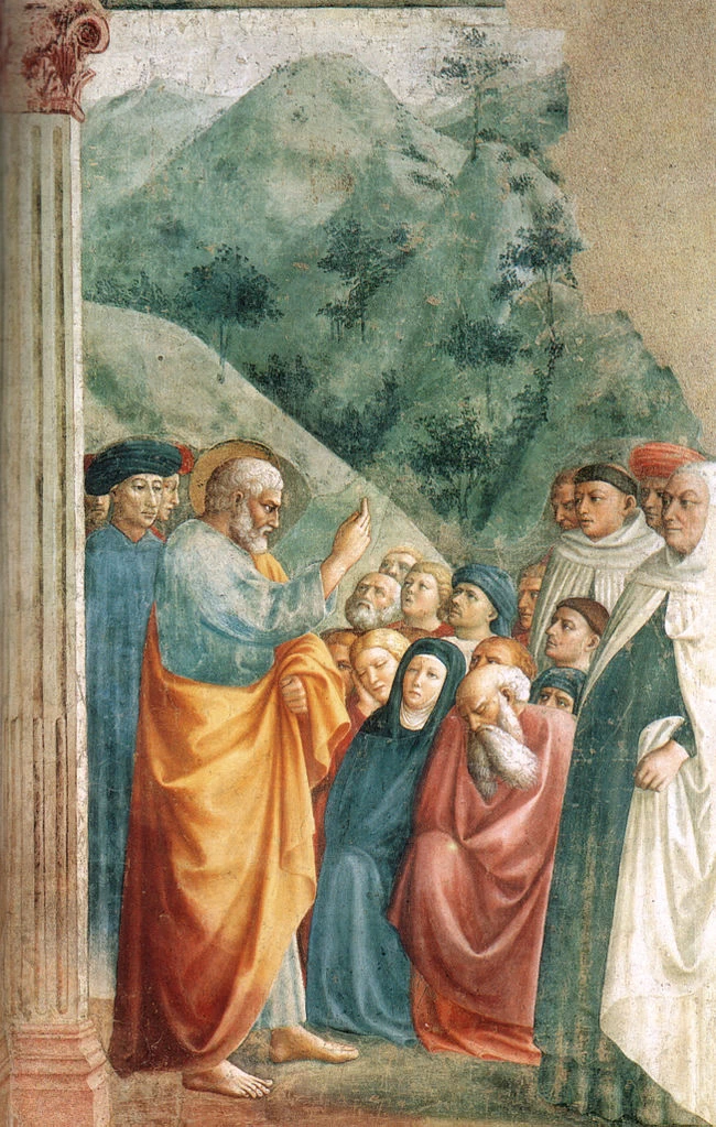 Cappella Brancacci - La predisa di San Pietro